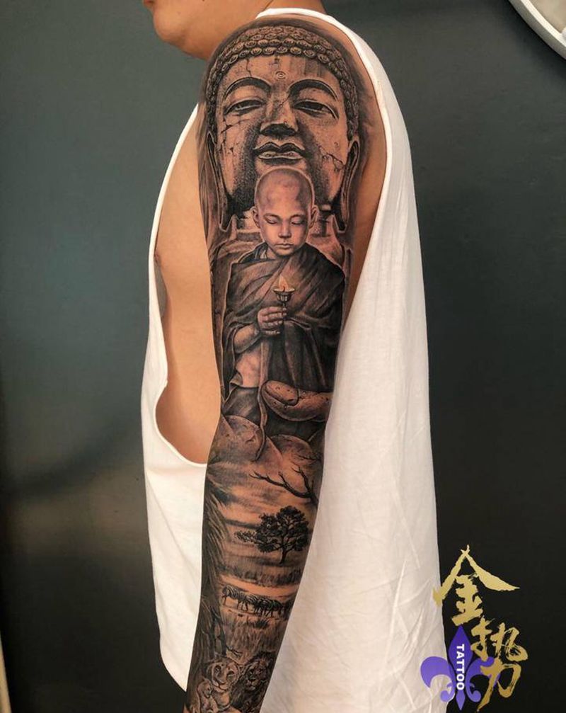 《心灯》纹身图片_手臂欧美写实纹身图案