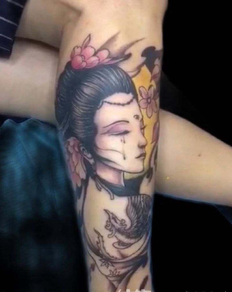 作品回顾纹身图片_手臂手部老传统新传统纹身图案