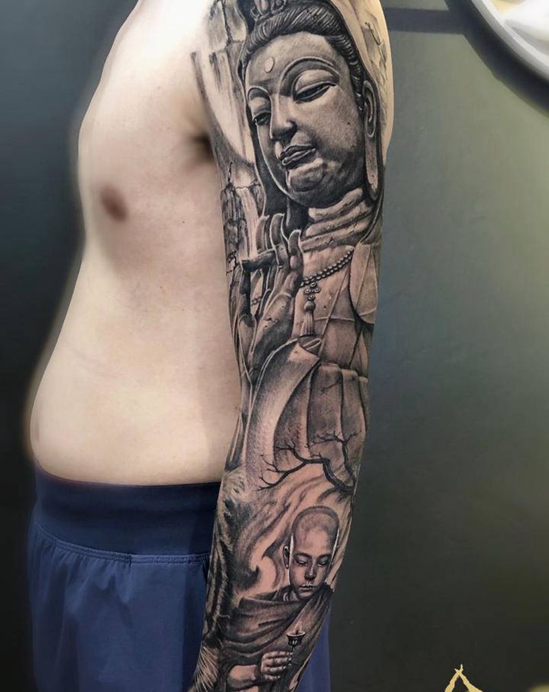 《心灯Ⅲ》纹身图片_手臂欧美写实纹身图案