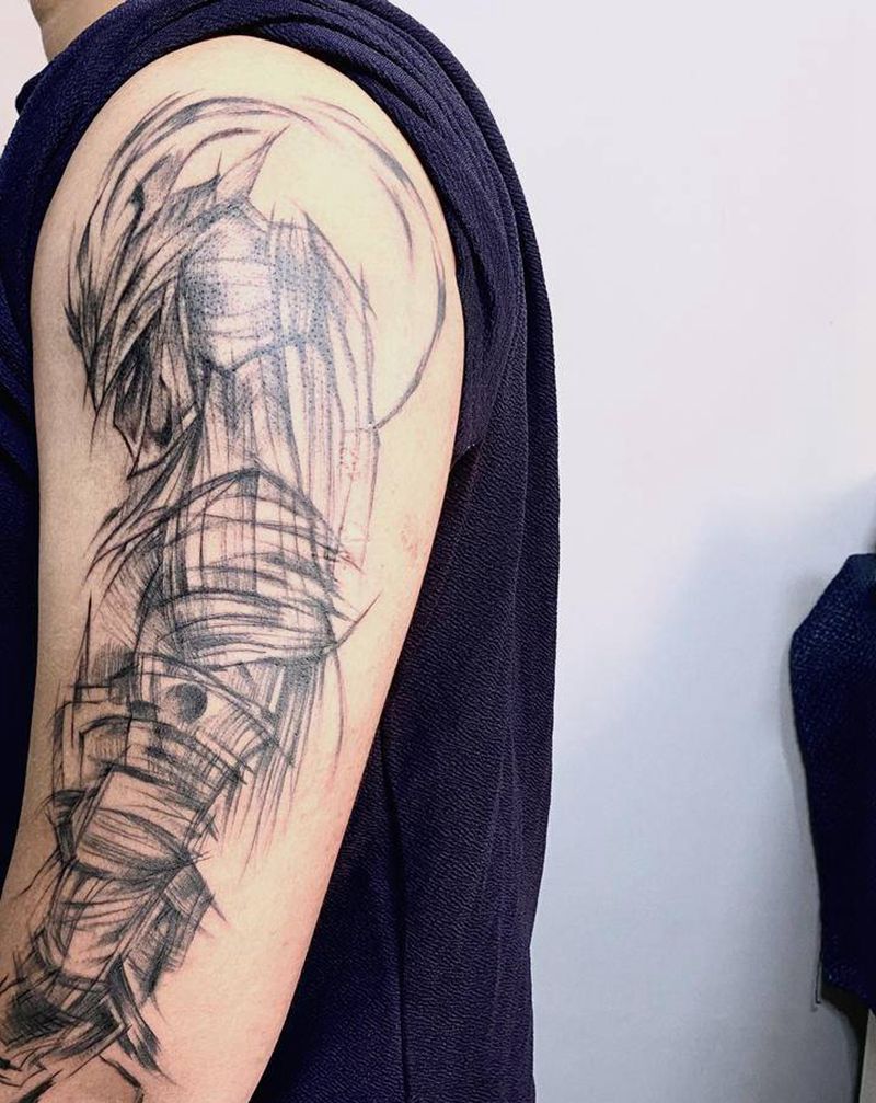 二次元纹身图片_几何纹身图案