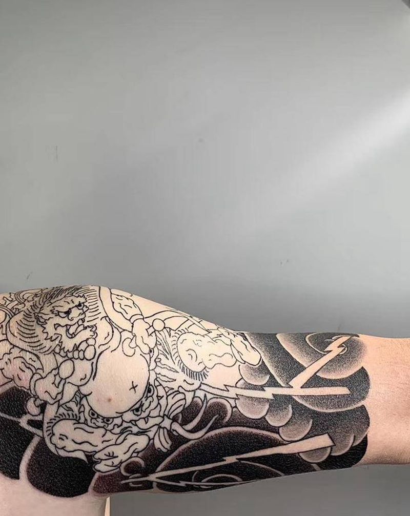 对胛纹身图片_老传统纹身图案