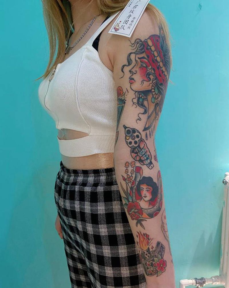 ,纹身图片_Old School纹身图案