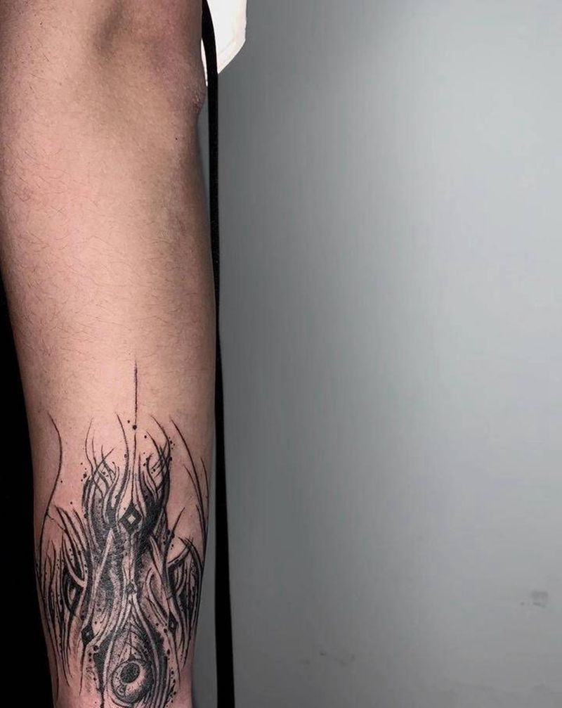 bbk风纹身图片_手部纹身图案