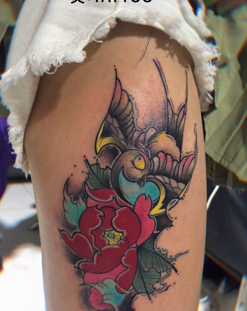 欧美小图纹身图片_Old School纹身图案