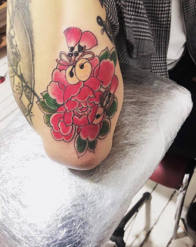 花纹身图片_手部手臂新传统老传统纹身图案