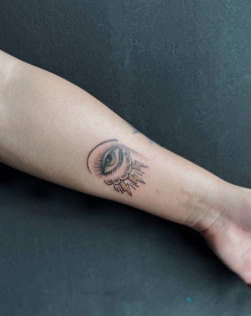 客稿:眼睛纹身图片_手臂眼睛纹身图案