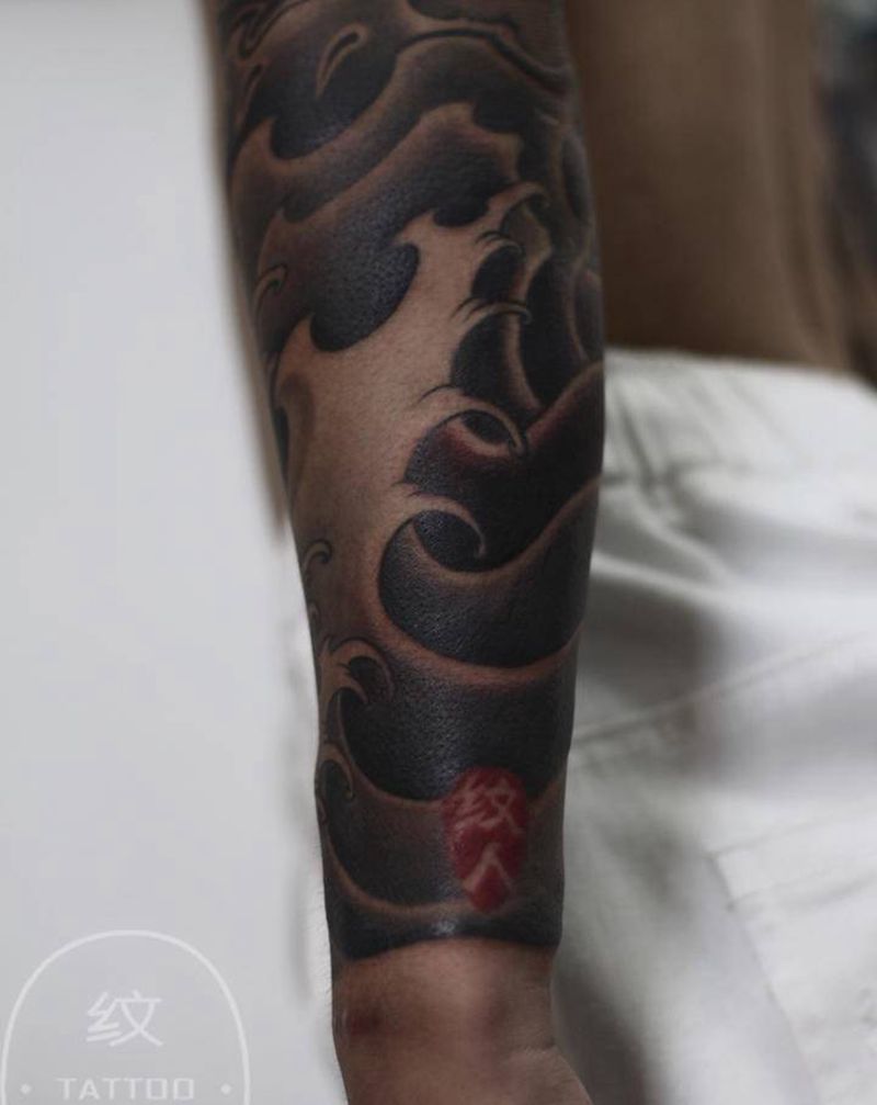 世界纹身图片_手臂老传统纹身图案