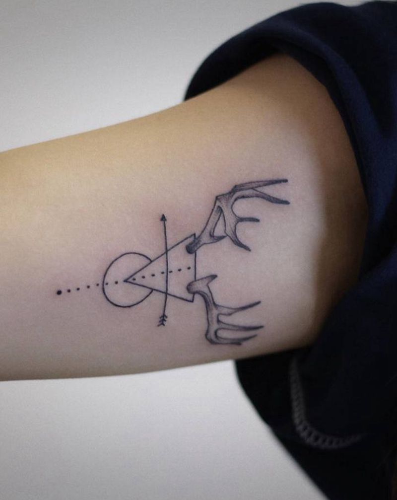 几何纹身图片_手臂纹身图案