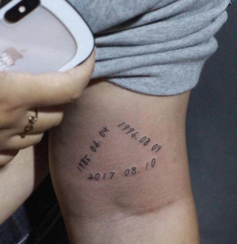 数字纹身图片_手臂数字体纹身图案