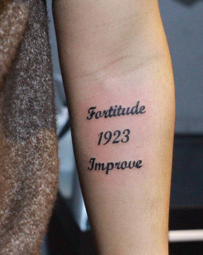 英文数字纹身图片_手臂纹身图案