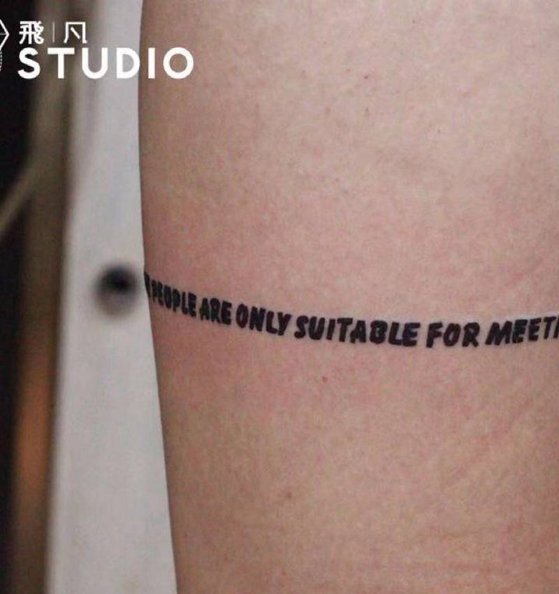 英文纹身图片_腿部花体字纹身图案