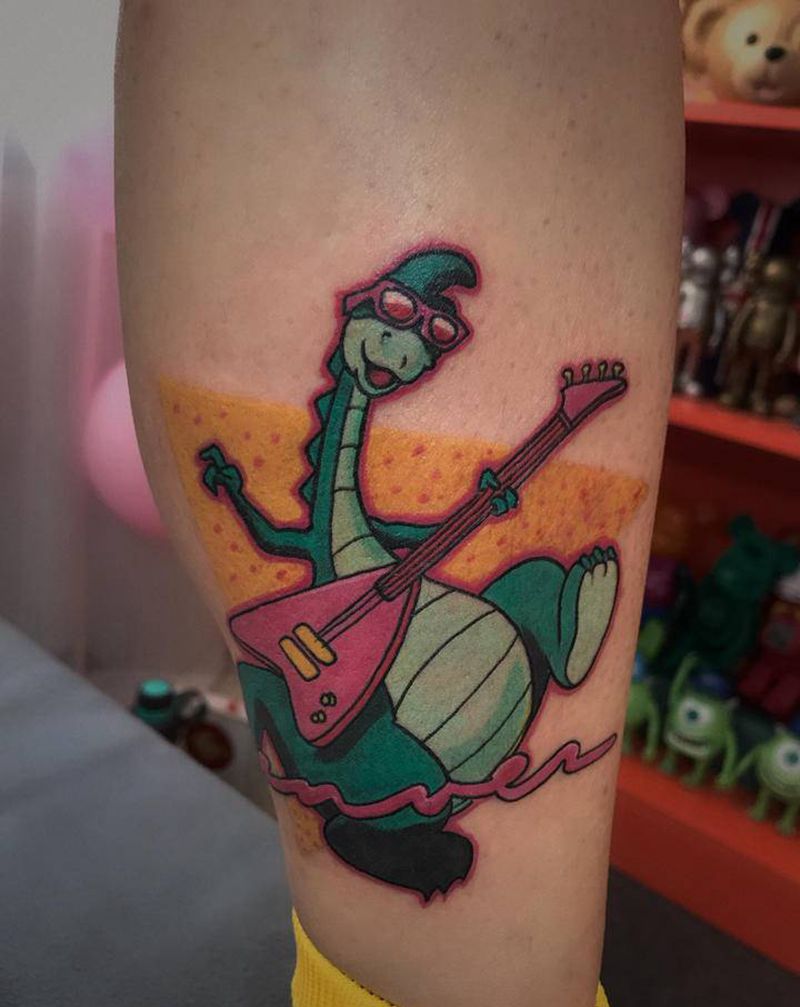 卡通纹身纹身图片_腿部纹身图案