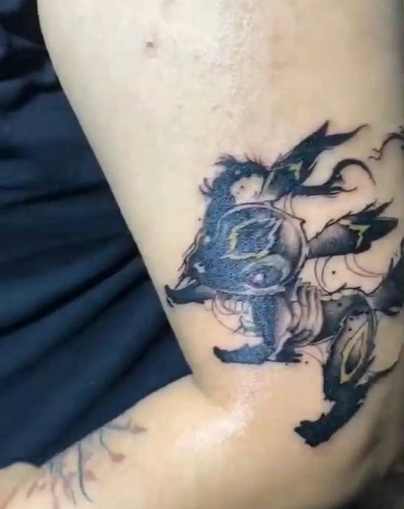 暗黑纹身图片_手臂New School纹身图案