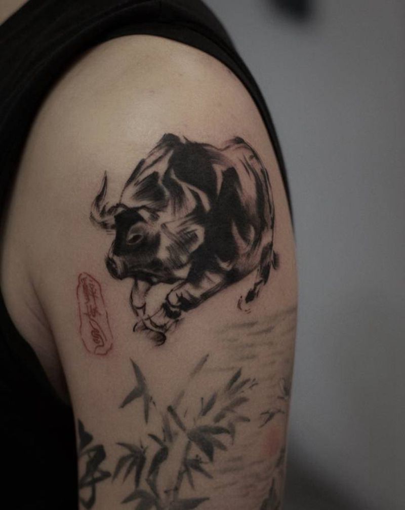 国风纹身图片_手臂纹身图案