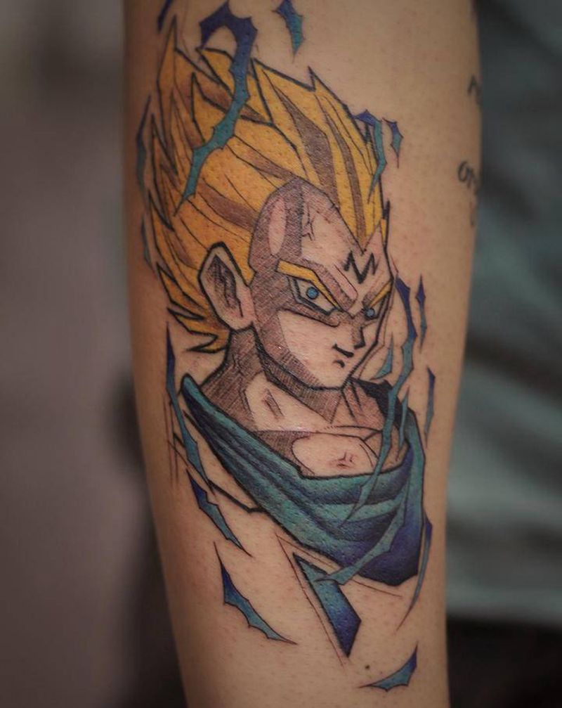 贝吉塔纹身图片_手臂纹身图案