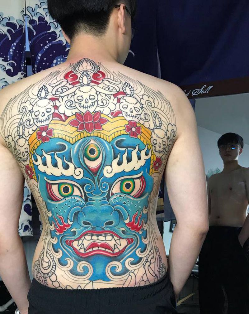 未完待续纹身图片_背部纹身图案