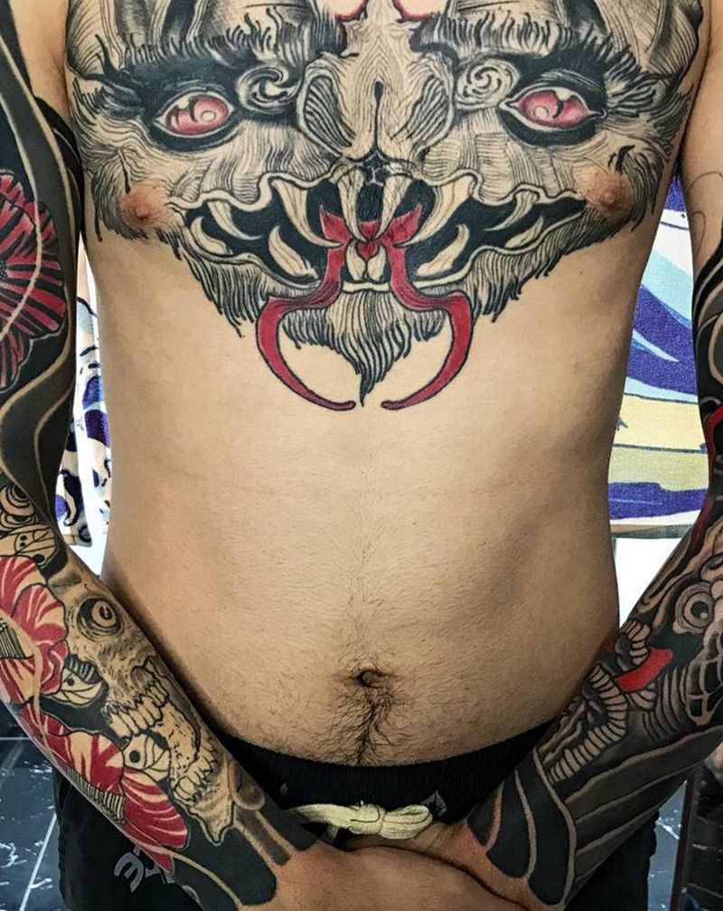 我的作品纹身图片_手臂胸部新传统老传统纹身图案