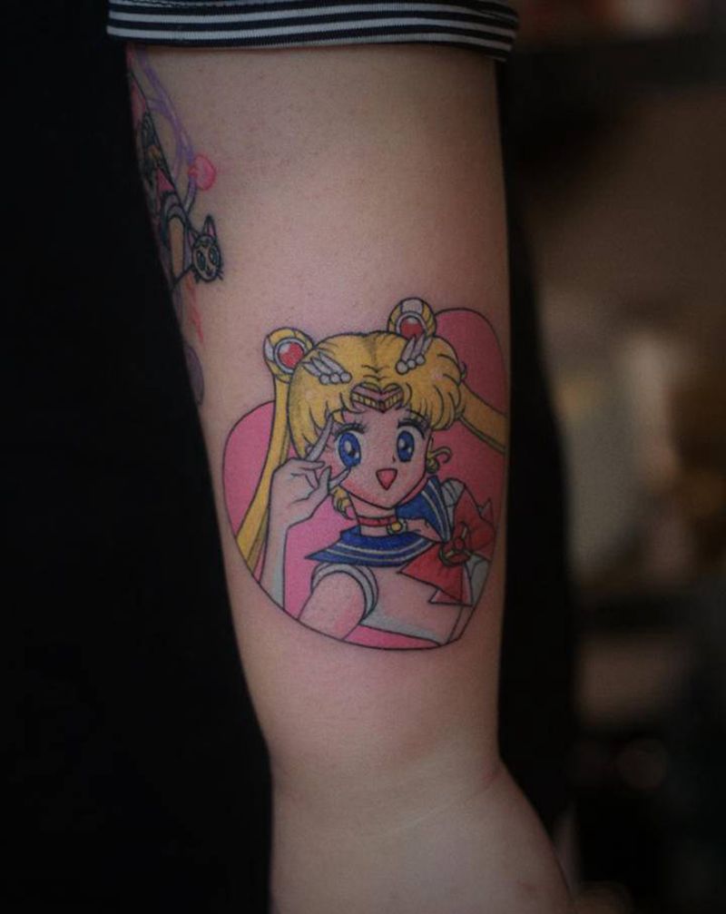 水冰月纹身图片_手臂纹身图案