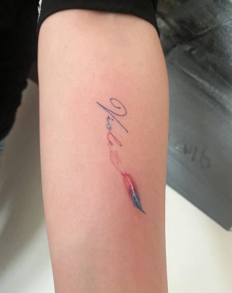 字母纹身图片_手臂纹身图案