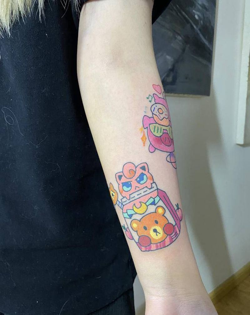 school纹身图片_手臂Old SchoolNew School纹身图案