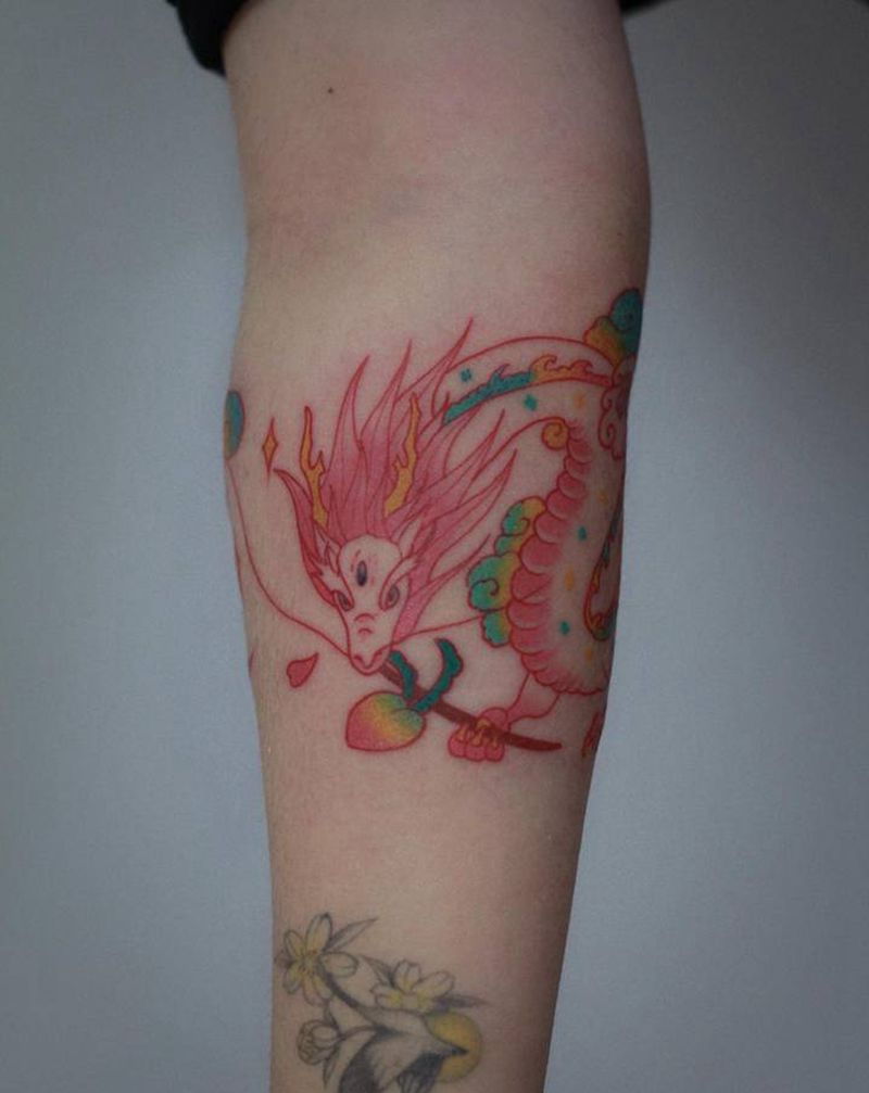 龙纹身纹身图片_手臂纹身图案