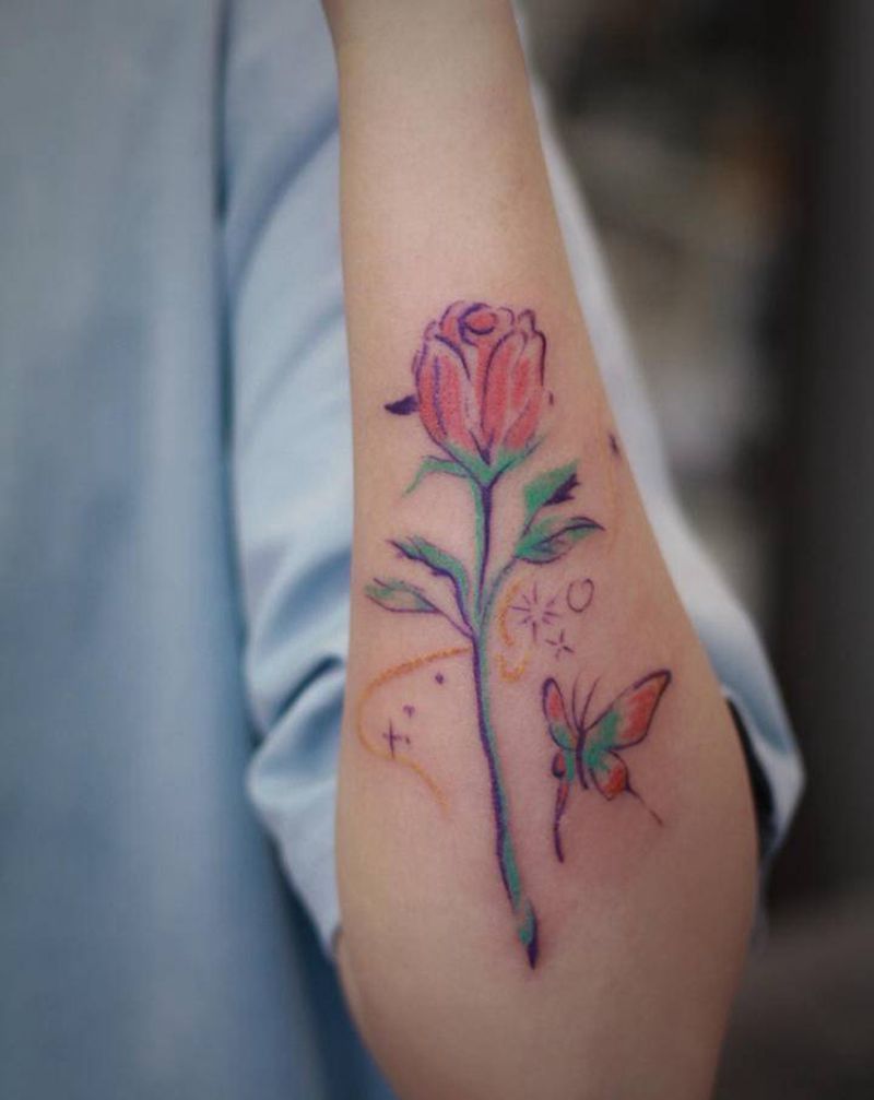 花花纹身纹身图片_手臂纹身图案