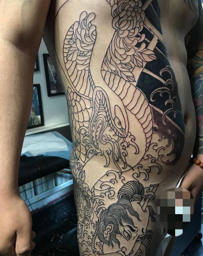 未完待续纹身图片_老传统纹身图案