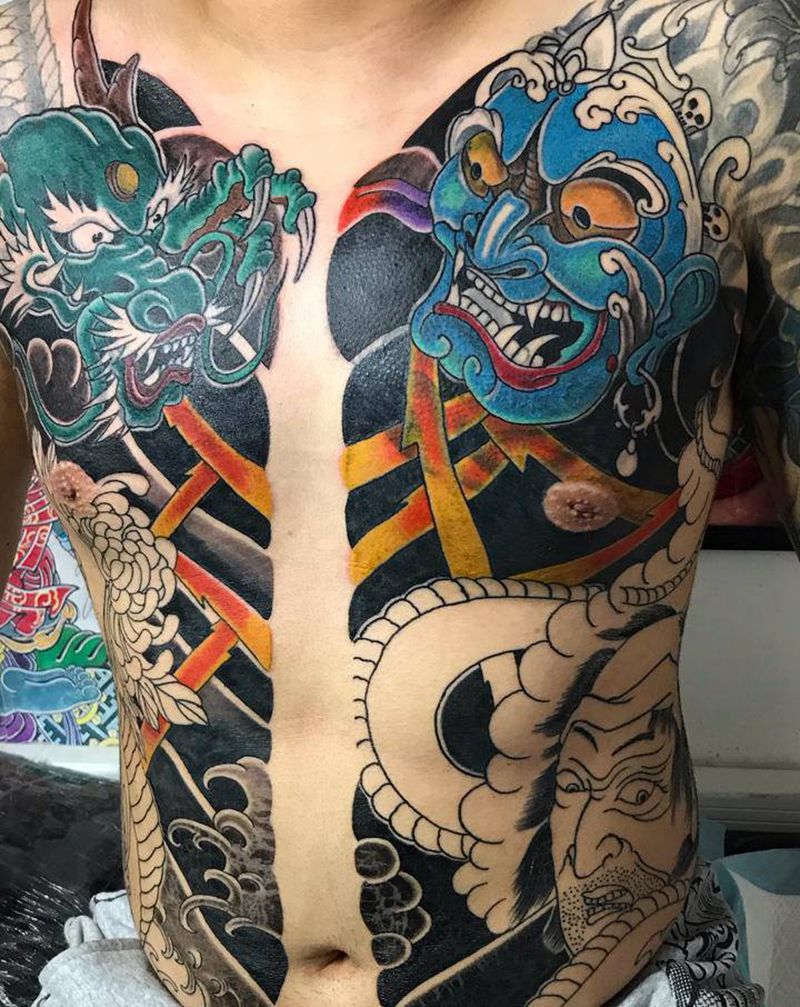 未完纹身图片_老传统纹身图案