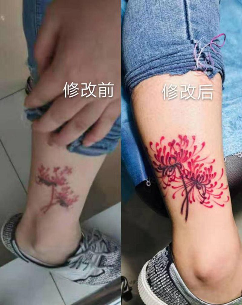 修改失败纹身纹身图片_腿部纹身图案