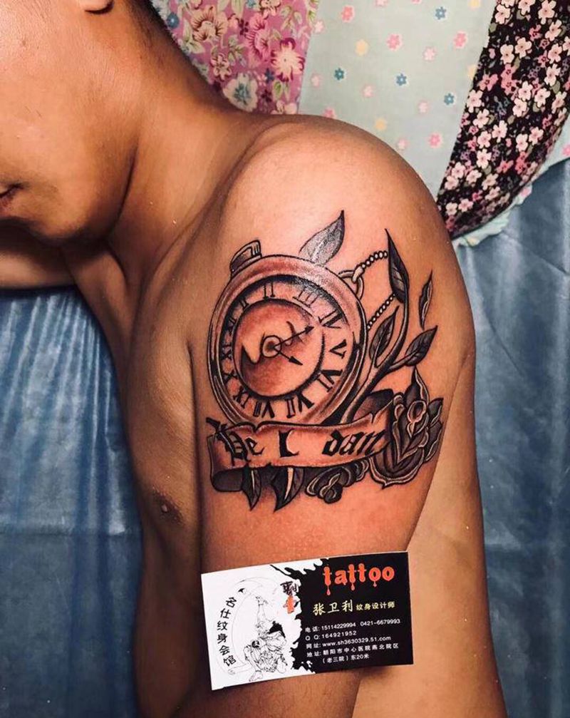 表纹身图片_肩部纹身图案