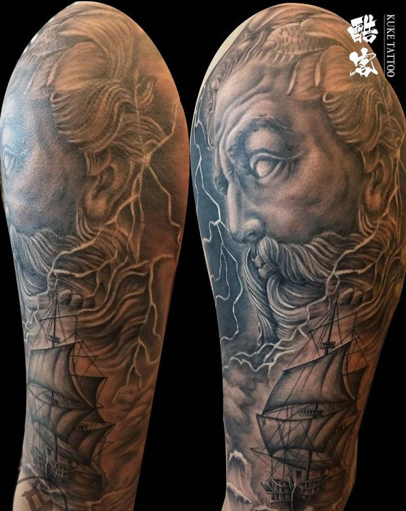 包臂纹身图片_手臂纹身图案