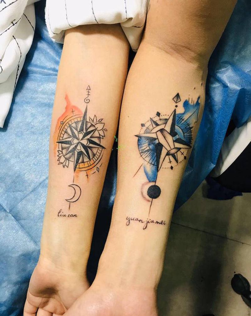 情侣纹身纹身图片_手臂纹身图案