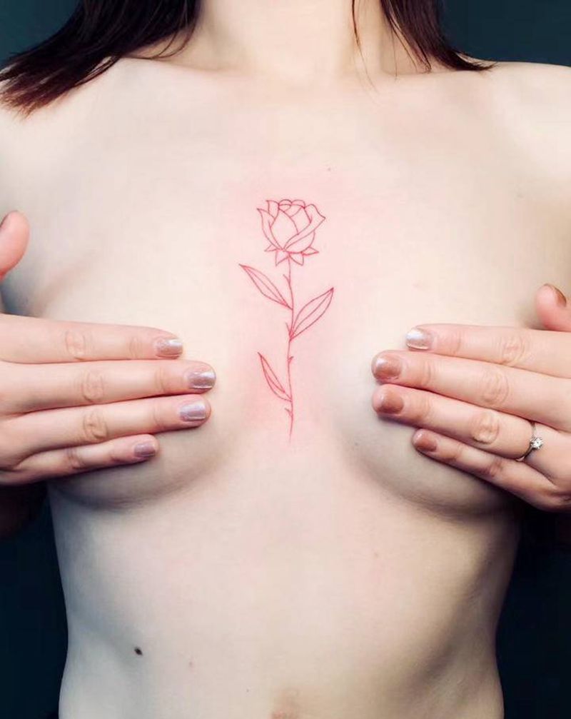 胸口纹身纹身图片_胸部纹身图案