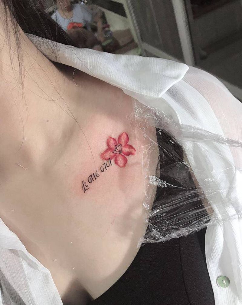 小清新纹身图片_肩部纹身图案