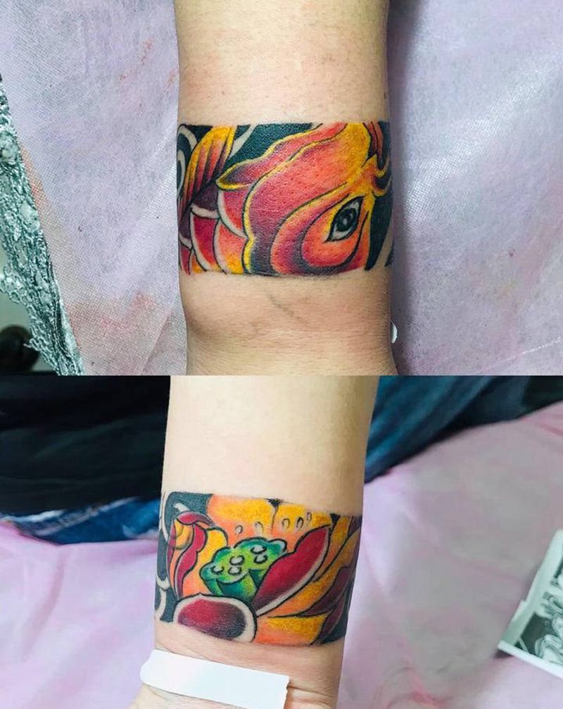 臂环纹身图片_手臂纹身图案