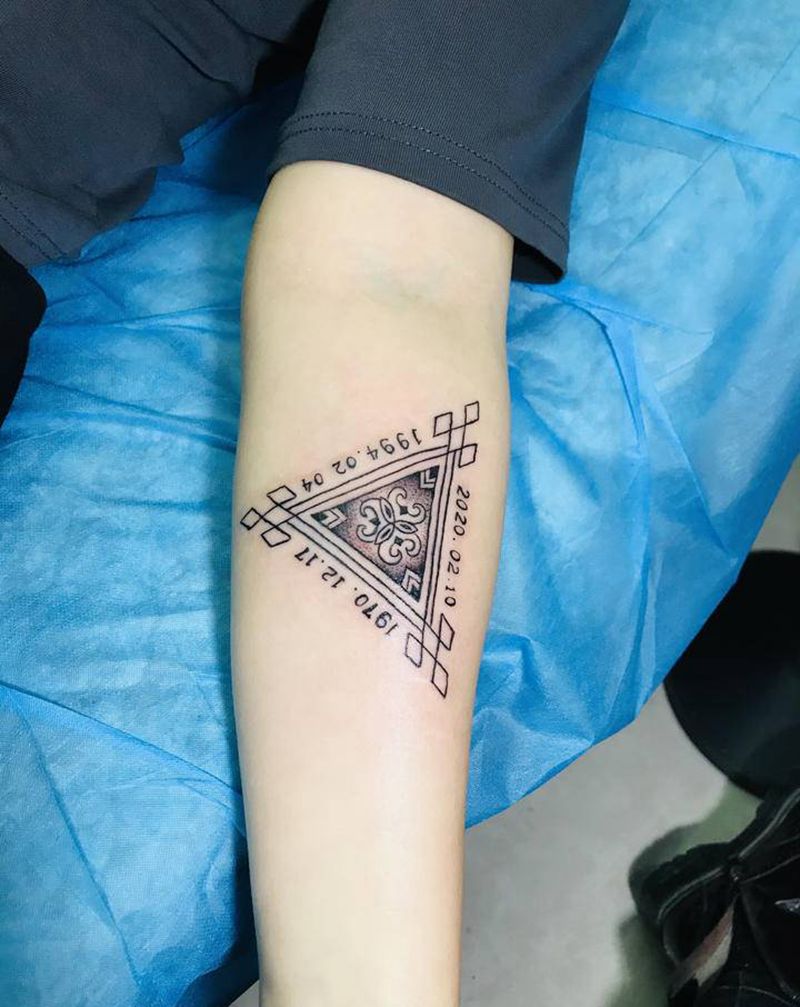 小清新纹身图片_脚部纹身图案