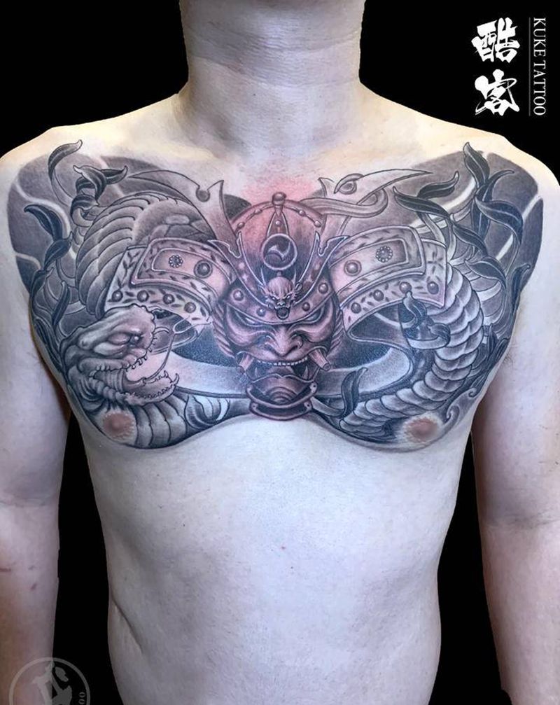 胸部纹身图片_胸部纹身图案