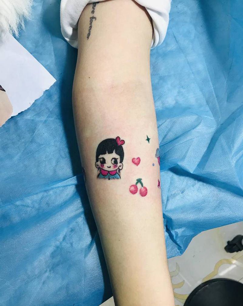 小清新纹身图片_手臂纹身图案