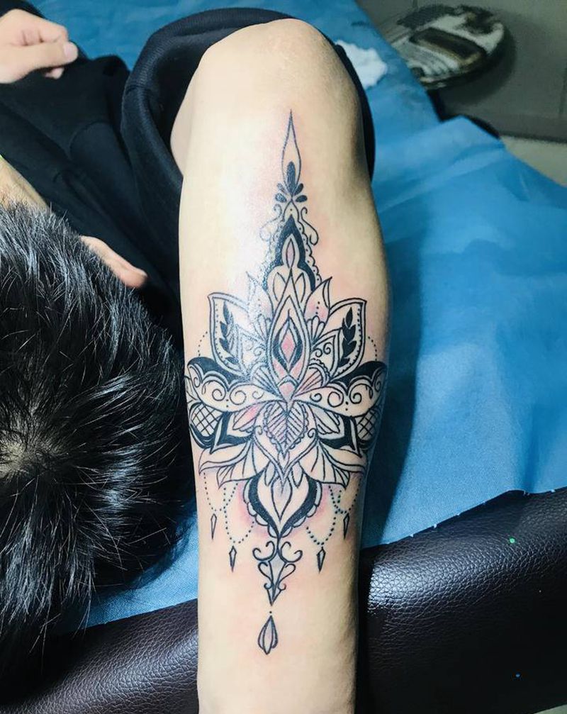 梵花纹身图片_手臂纹身图案