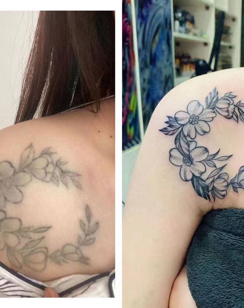 修改失败纹身纹身图片_颈部纹身图案