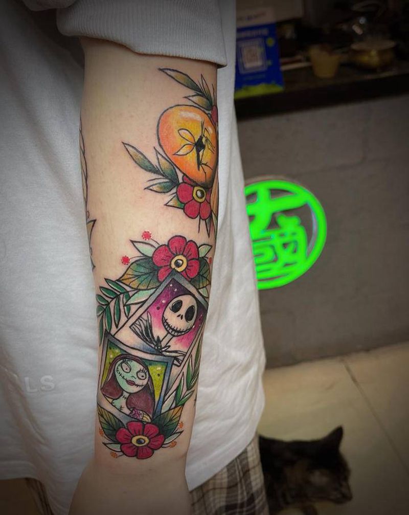 小彩图纹身图片_手臂Old School纹身图案