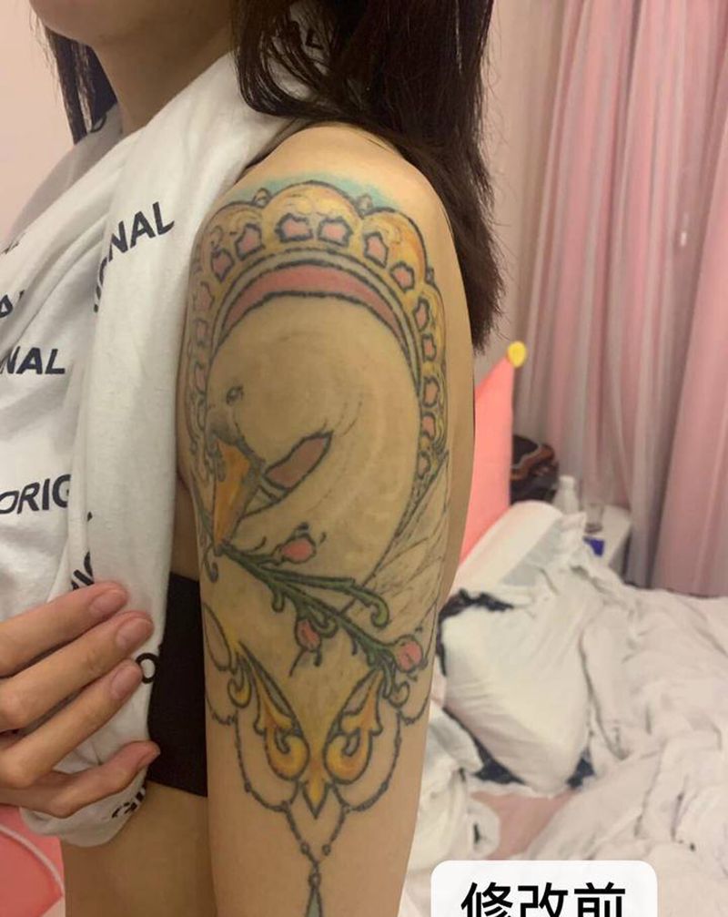 店内作品纹身图片_手臂New School纹身图案