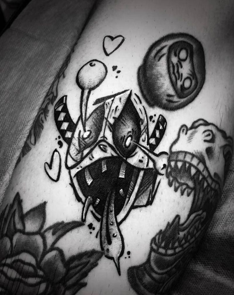 图纹身图片_腿部图腾纹身图案