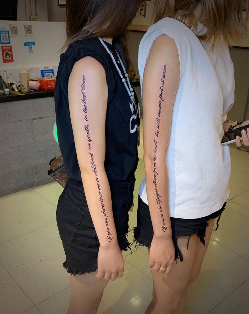 字母纹身图片_手臂图腾纹身图案