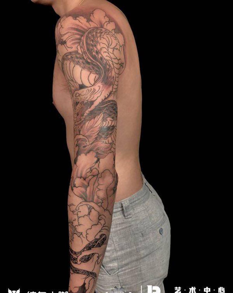 店内作品纹身图片_手臂纹身图案