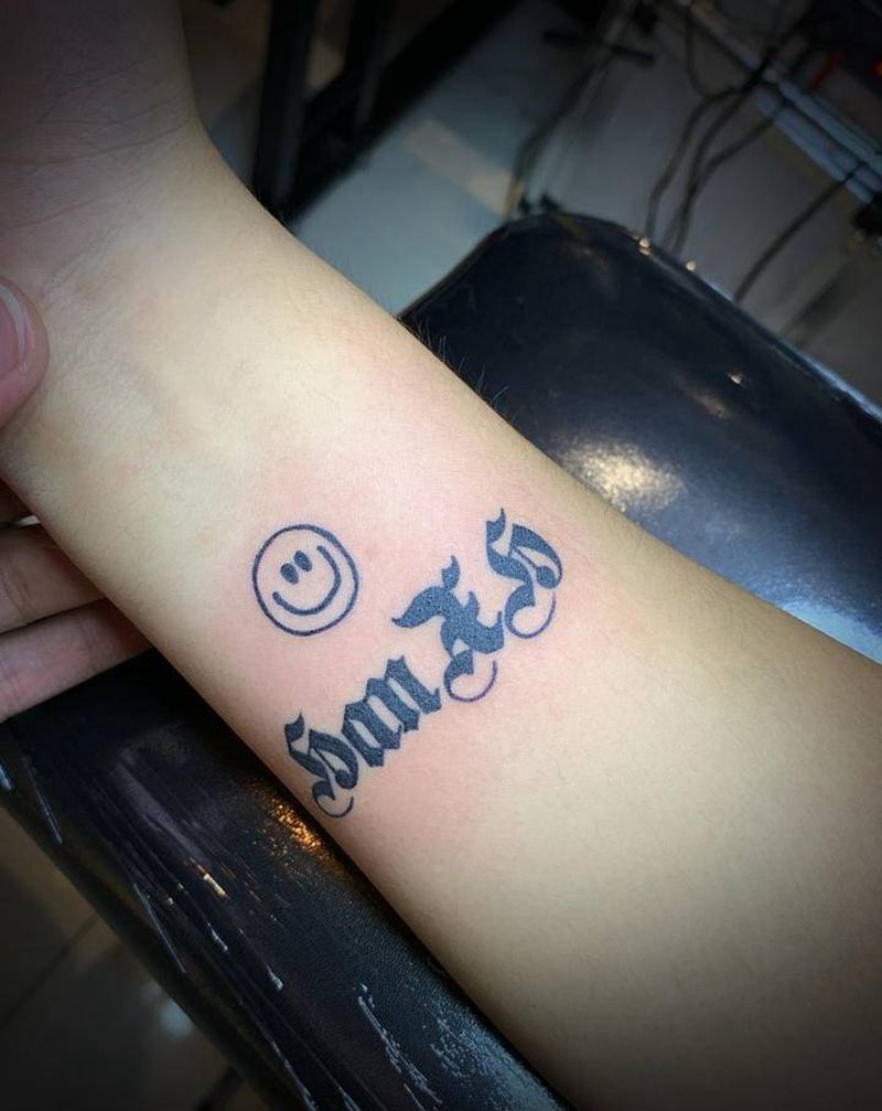 字纹身图片_手臂图腾纹身图案