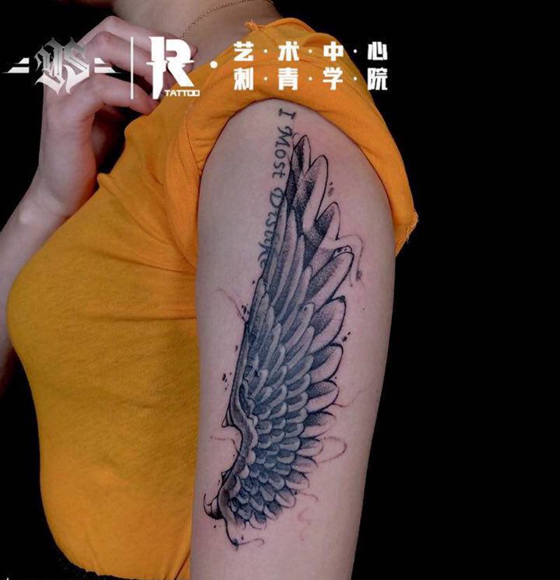 店内作品纹身图片_肩部纹身图案