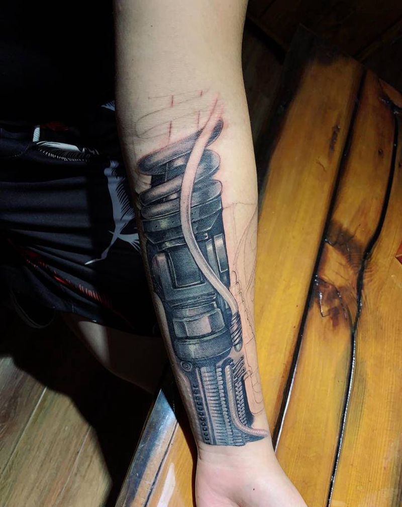 机械臂纹身图片_手臂纹身图案