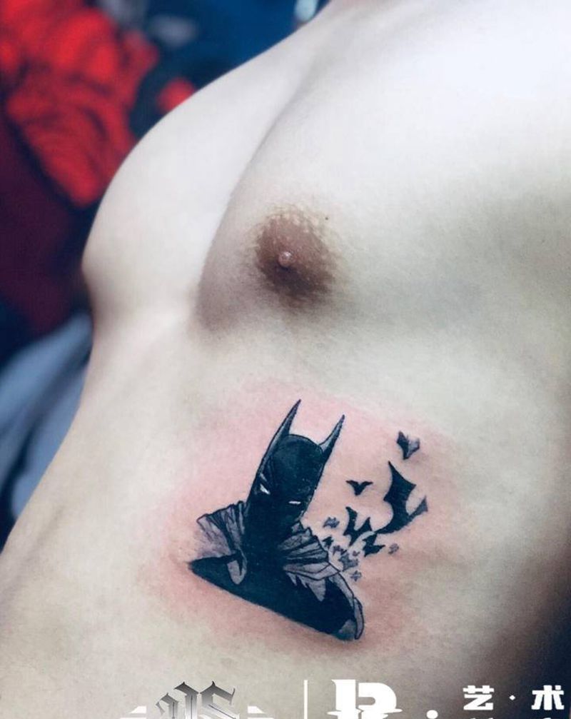 店内作品纹身图片_腹部纹身图案