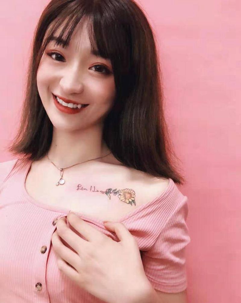 店内作品纹身图片_肩部纹身图案